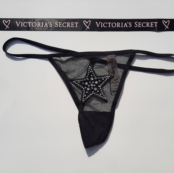 Victorias Secret VSTRING Rhinestone STAR Gem Panty - Picture 6 of 9